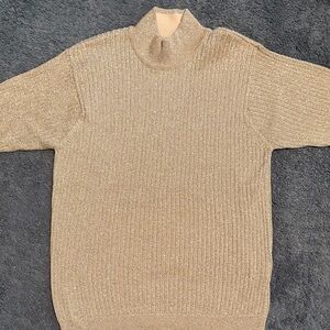 Talbots Men's Shimmering Gold Turtleneck Sweater